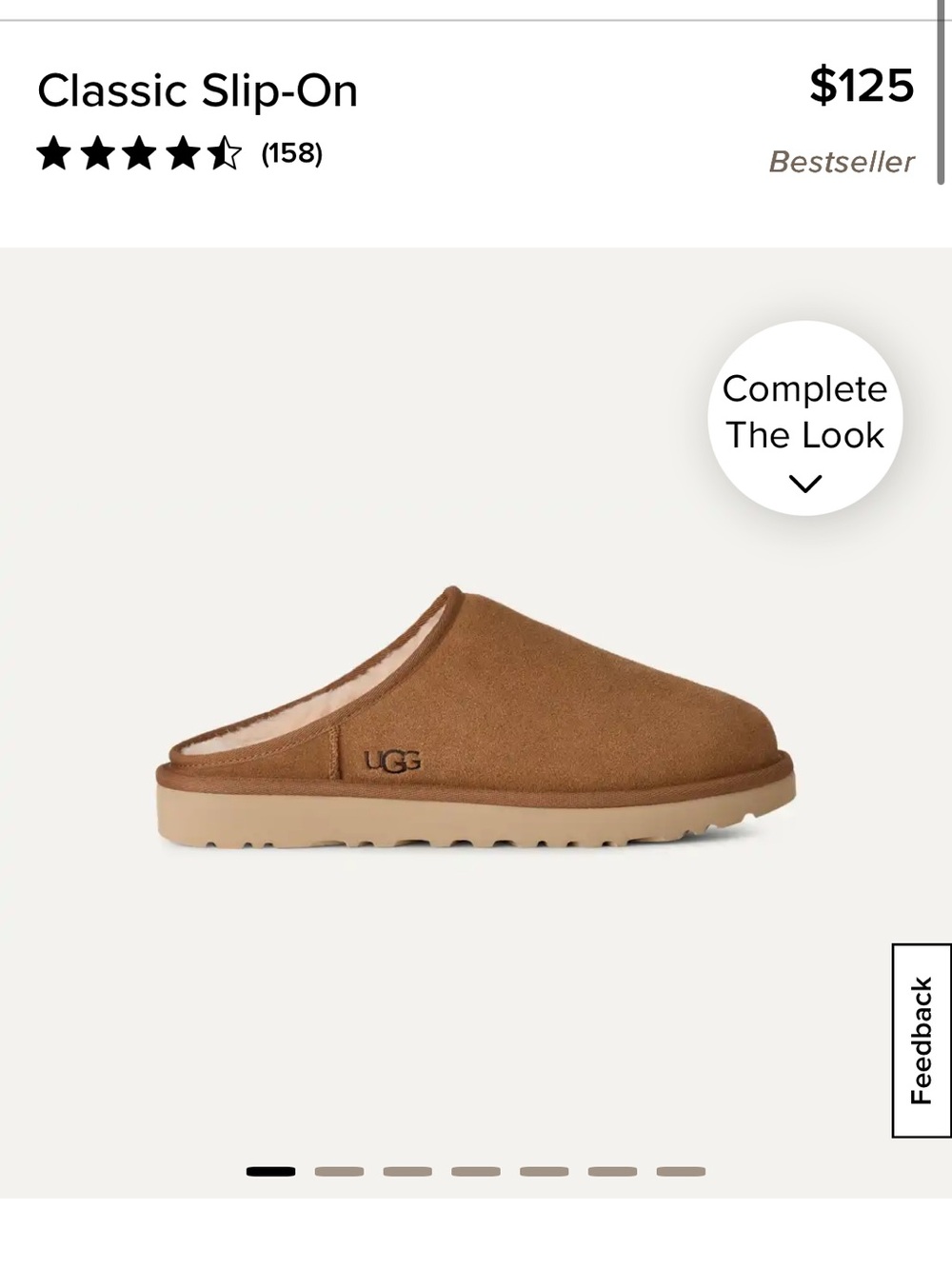 UGG Classic Slip-On Mule - Chestnut Brown